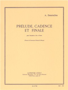 Desenclos A. Prelude, Cadence et Finale Saxo Alto