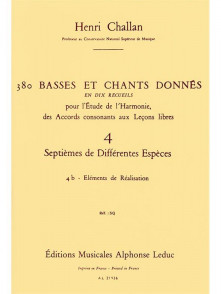Challan H. 380 Basses et Chant Donnes Vol 4B