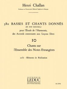 Challan H. 380 Basses et Chants Donnes Vol 10B