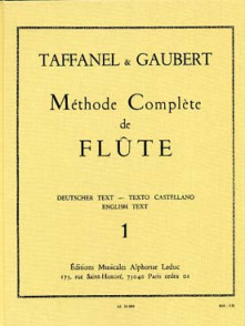 Taffanel/gaubert Methode Complete de Flute Vol 1