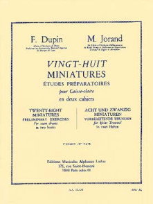 Dupin F./jorand M. 28 Miniatures Vol 1 Caisse Claire