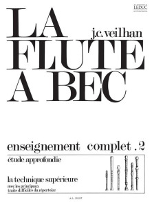 Veilhan J.c. Enseignement Complet Vol 2 de la Flute A Bec