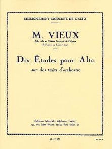 Vieux M. Etudes Sur Traits D'orchestre Alto