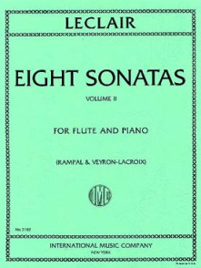 Leclair J.m. 8 Sonates Vol 2 Flute