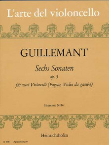 Guillemant B. 6 Sonates OP 3 Violoncelles