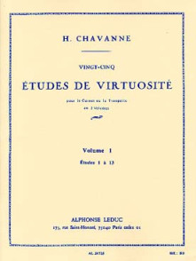 Chavanne H. 25 Etudes de Virtuosite Vol 1 Trompette