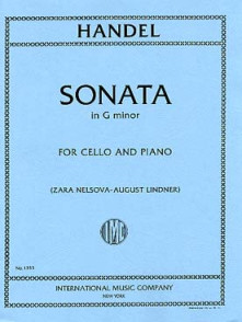 Haendel G.f. Sonate Sol Mineur Violoncelle