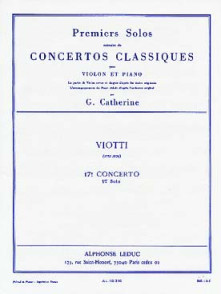 Viotti G.b. 1ER Solo DU 17ME Concerto Violon