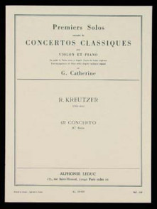 Kreutzer R. 1RE Solo DU 13ME Concerto Violon