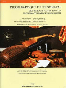 Trois Sonates Baroques Pour Flute