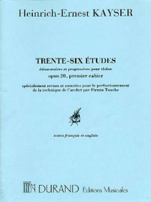 Kayser H.e. Etudes OP 20 Vol 1 Violon