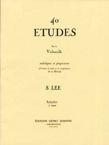 Lee S. 40 Etudes Melodiques OP 31  Vol 2 Violoncelle