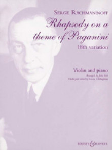 Rachmaninov S. Rhapsody ON A Theme OF Paganini Violon