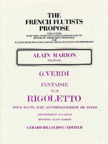 Genin P.a. Fantaisie Sur Rigoletto Flute