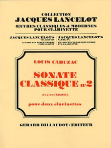 Cahuzac L. Sonate Classique N°2 Clarinettes