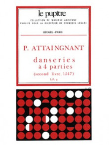 Attaingnant P. Danseries A  Parties Flute A Bec