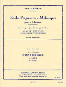 Jeanjean P. Etudes Progressives et Melodiques Vol 2 Clarinette