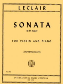 Leclair J.m. Sonata D Major Violon