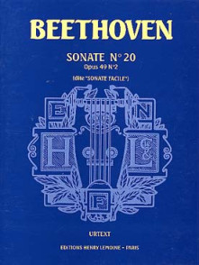 Beethoven L.v. Sonate N°20 OP 49 N°2 Piano