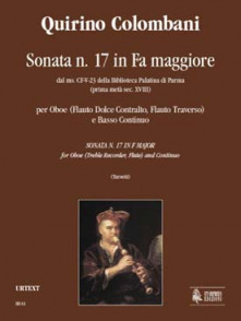 Colombani Q. Sonate N°17 FA Majeur  Flute A Bec