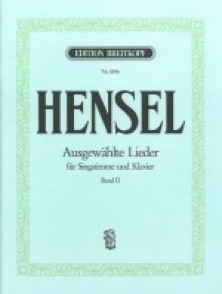 Hensel F. Ausgewahlte Lieder Vol 2 Chant Piano