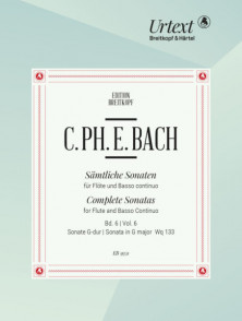 Bach C.p.e. Sonates Vol 6 WQ 133 Flute