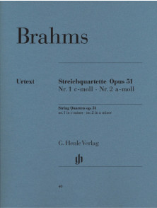 Brahms J. Quatuors A Cordes OP 51 N°1 et 2