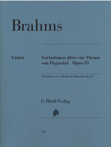Brahms J. Variations Sur UN Theme de Paganini OP 35 Piano