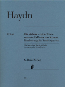 Haydn J. Les Sept Dernieres Paroles de Notre Redempteur Sur la Croix Quatuor A Cordes