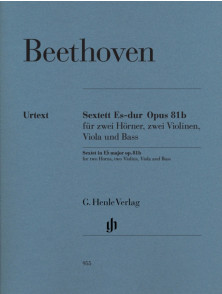 Beethoven L.v. Sextuor OP 81B Cors Sextuor Mib Majeur Opus 81B Pour 2 Cors et Quatuor A Cordes
