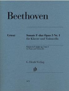 Beethoven L.v. Sonate OP 5 N°1 Violoncelle