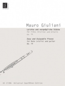 Giuliani M. Easy And Enjoyable Pieces OP 74 Flute (violon) et Guitare