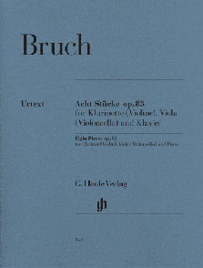 Bruch M. 8 Pieces OP 83 Clarinette, Viola, Piano