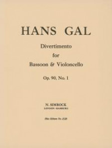 Gal H. Divertimento OP 90/1 Basson Violoncelle