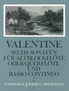 Valentine R. Sonates Vol 2 OP 5 Flute A Bec Alto OU Flute