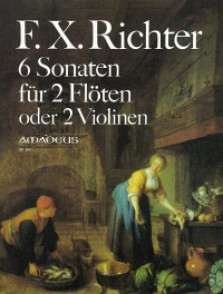 Richter F.x. Sonates 2 Flutes OU 2 Violons