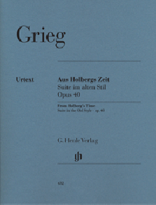 Grieg E. Aus Holbergs Zeit OP 40 Piano