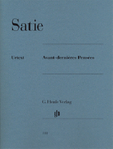 Satie E. AVANT-DERNIERES Pensees Piano