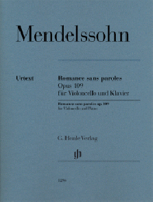 Mendelssohn F. Romance Sans Paroles OP 109 Violoncelle