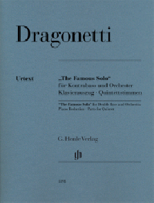 Dragonetti D. The Famous Solo Contrebasse Quatuor A Cordes et Piano