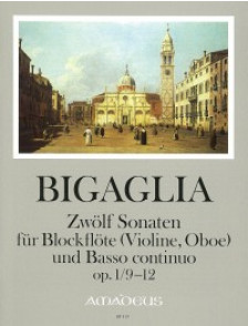 Bigaglia D. 12 Sonates OP 1 Vol 3 Flute A Bec