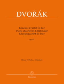 Dvorak A. Quatuor Mib Majeur OP 87 Cordes Piano