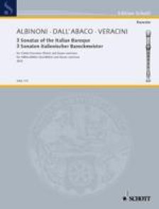 Albinoni/dall'albaco/veracini 2 Sonates Baroque Italien Flute