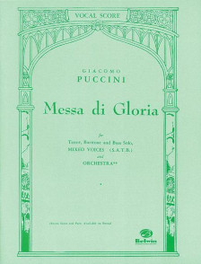 Puccini G. Messa DI Gloria Solistes Choeur Piano