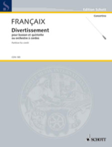 Francaix J. Divertissement Basson et Cordes Conducteur