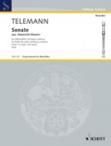 Telemann G.p. Sonate DO Majeur Flute A Bec Alto