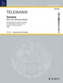 Telemann G.p. Sonate FA Majeur Flute A Bec Alto, Violon et B.c.