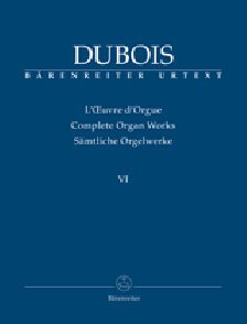 Dubois T. Oeuvres Posthumes Vol 6 Orgue