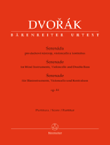 Dvorak A. Serenade OP 44 Orchestre A Vent, Violoncelle et Contrebasse