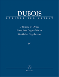 Dubois T. L'oeuvre D'orgue Vol 4 Orgue